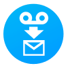 image of a voicemail logo pointing towards a letter